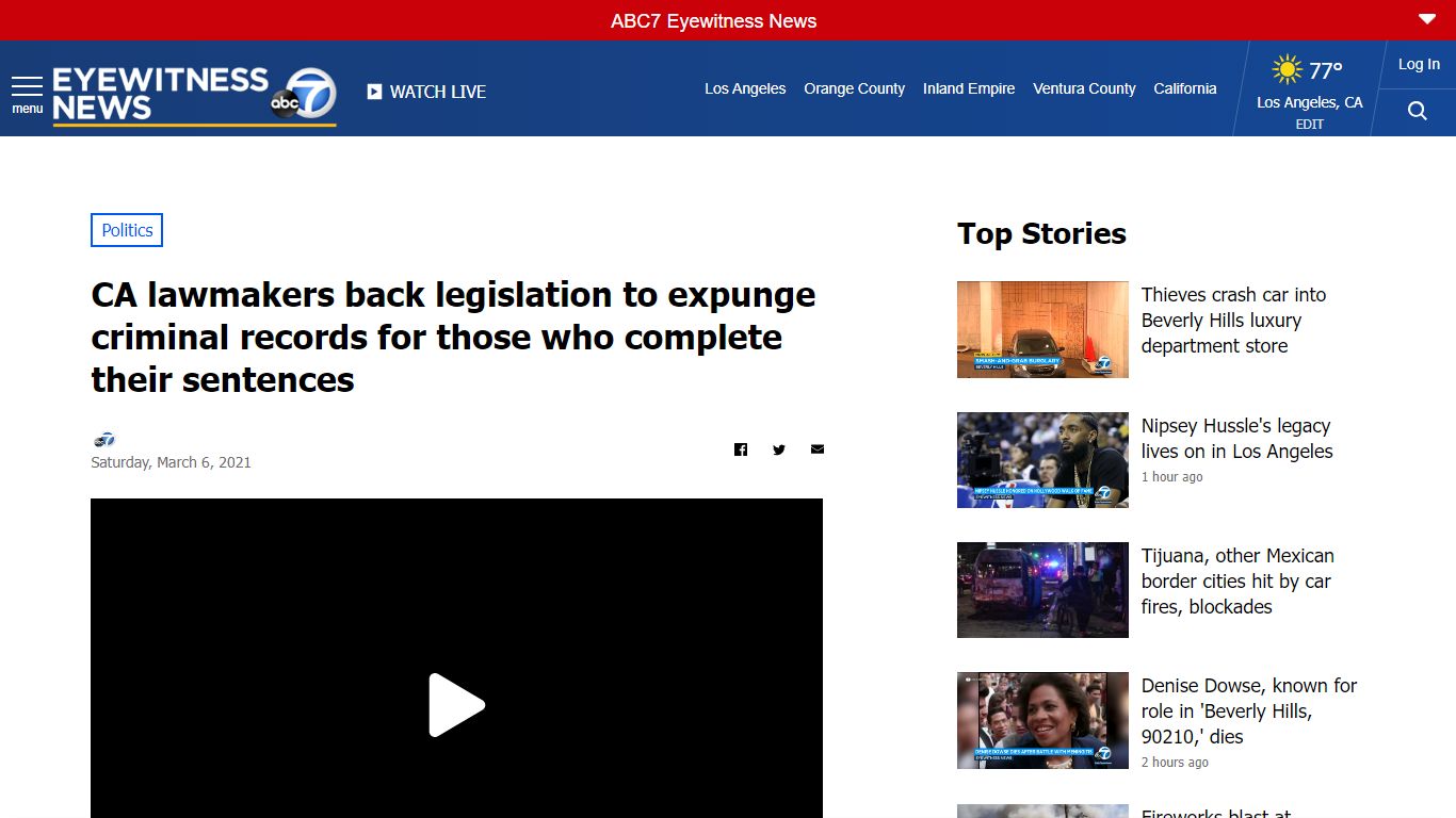 CA lawmakers back legislation to expunge criminal records ...